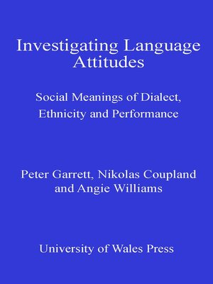 cover image of Investigating Language Attitudes